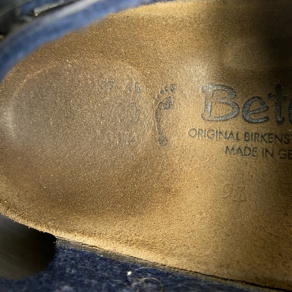 BETULA BY BIRKENSTOCK NAVY SANDAL 37 - Picture 7 of 9